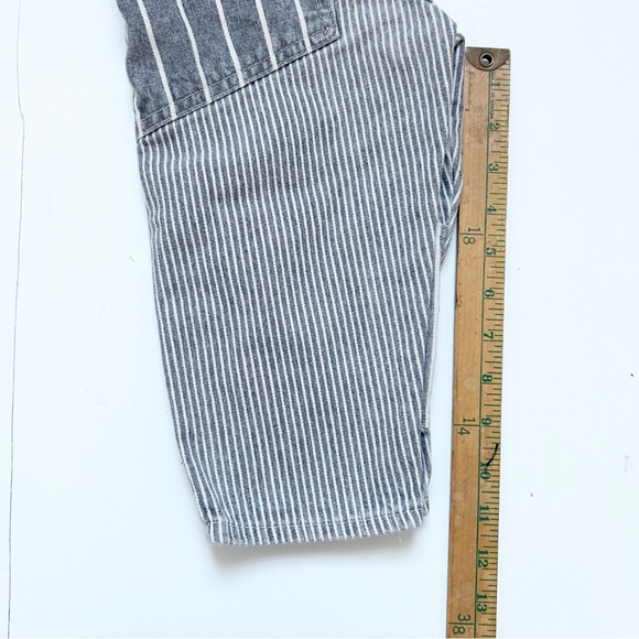 Vintage Retro OshKosh B'gosh Railroad Striped Overalls w/ Suspenders & Patches - Picture 15 of 15